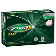 Berocca Boost Vitamin B & C with Guarana Effervescent - Guava Flavour Tab X 20 ChemiStop