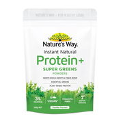 Nature's Way Instant Natural Protein + Super Greens Powders 350g