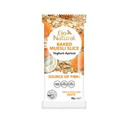 Go Natural Baked Muesli Slice Yoghurt Apricot 90g X 12
