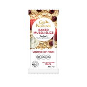 Go Natural Baked Muesli Slice Yoghurt Cranberry Strawberry 90g X 12