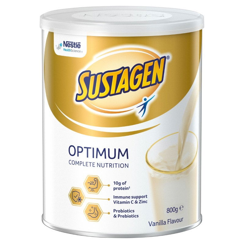 Sustagen Optimum Complete Nutrition Formula Vanilla 800g