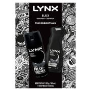 Lynx Black Duo Gift Set 2024 (Bodyspray 165ml + Bodywash 400ml)