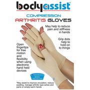BodyAssist Compression Arthritis Gloves (Beige Large)