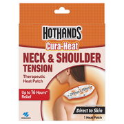Hot Hands Cura-Heat Neck & Shoulder Tension Therapeutic Heat Patch (1 Pack) ChemiStop