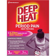 Deep Heat Period Pain Heat Patches X 3 ChemiStop