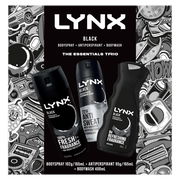 Lynx Black The Essentials Trio Gift Set 2024