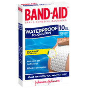 Band-Aid Tough Strips Waterproof Extra Large X 10