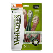 Whimzees Natural Daily Dental Treats Toothbrush for Large Dogs (18 - 27kg) X 6 ChemiStop