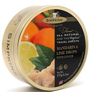 Simpkins Sweets (Mandarin & Lime with Ginger) 175g