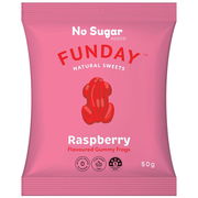 Funday Natural Sweets Raspberry Gummy Frogs 50g