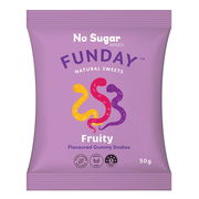 Funday Natural Sweets Fruity Gummy Snakes 50g