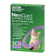 NexGard Spectra Spot On for Small Cats (0.8 - 2.4kg) 0.3ml X 3 - Purple ChemiStop