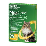 NexGard Spectra Spot On for Large Cats (2.5 - 7.5kg) 0.9ml X 3 - Yellow ChemiStop