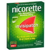 Nicorette InvisiPatch 25mg X 7 ChemiStop