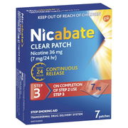 Nicabate Patches Clear 7mg X 7 ChemiStop