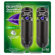 Nicorette QuickMist X 150 Sprays X 2 ChemiStop