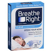 Breathe Right Nasal Strips Clear Large X 30