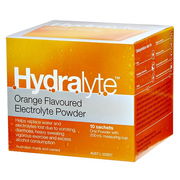 Hydralyte Electrolyte Powder Sachets (Orange Flavour) X 10