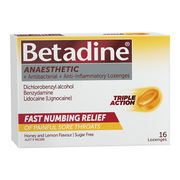 Betadine Anaesthetic Lozenges (Honey & Lemon) X 16