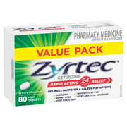 Zyrtec Hayfever & Allergy Relief Mini Tab X 80