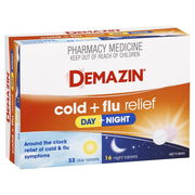 Demazin Cold & Flu Relief Day + Night Tab X 48