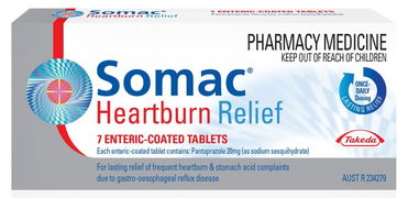 Somac Heartburn 20mg Tab X 7
