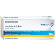 ApoHealth Aspirin Soluble 300mg Tab X 60