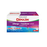 Demazin Allergy + Hayfever Relief Loratadine 10mg Tab X 60 ChemiStop
