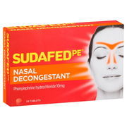 Sudafed PE Nasal Decongestant Tab X 24