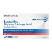 ApoHealth Loratadine Hayfever & Allergy Relief Tab X 50 (Generic for CLARATYNE)