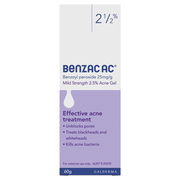 Benzac AC Mild Strength Gel 2.5% 60g