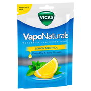 Vicks VapoNaturals Lemon Menthol Lozenges X 19 ChemiStop