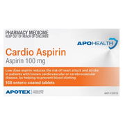 ApoHealth Cardio Aspirin 100mg Tab X 168 (Generic for Cartia)