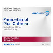 ApoHealth Paracetamol Plus Caffeine Tab X 40