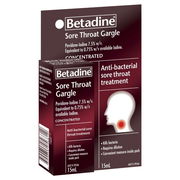 Betadine Sore Throat Gargle (Concentrated) 15ml