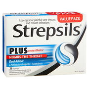 Strepsils Lozenges Plus Anaesthetic Lozenges X 36