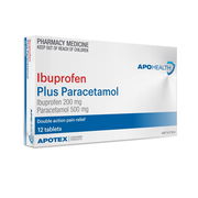 ApoHealth Ibuprofen Plus Paracetamol Tab X 12