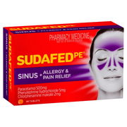 Sudafed PE Sinus, Pain & Allergy Relief Tab X 48