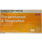 Pharmacy Action Paracetamol & Ibuprofen Pain Relief Tab X 24