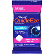 Quick-Eze Rapid Relief Chewy Forest Berry Antacid Tab Multi Pack 3 X 8