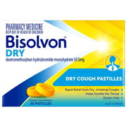Bisolvon Dry Cough Pastilles - Honey Lime X 20
