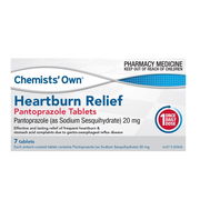 Chemists' Own Heartburn Relief Pantoprazole 20mg Tab X 7