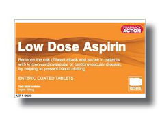 Pharmacy Action Low Dose Aspirin Tab X 168