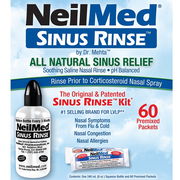 Neilmed Sinus Rinse Kit  (Squeeze Bottle + Premixed Sachets X 60)