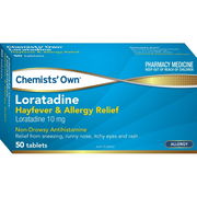 Chemists' Own Loratadine Tab X 50 (Generic for CLARATYNE)