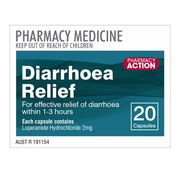 Pharmacy Action Diarrhoea Relief Cap X 20 (Generic for IMODIUM)