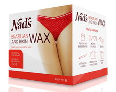 Nad's Brazilian & Bikini Wax Kit (Includes 4 Bikini Shapes) 140g