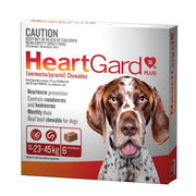 HeartGard Plus Chewables for Dogs 23-45kg (Brown) X 6 ChemiStop