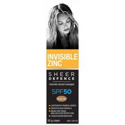 Invisible Zinc Sheer Defence Tinted Moisturiser SPF 50 (Medium) 50g
