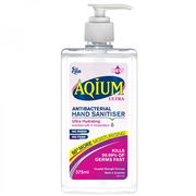 Ego Aqium Ultra Antibacterial Hand Sanitiser Liquid 375ml